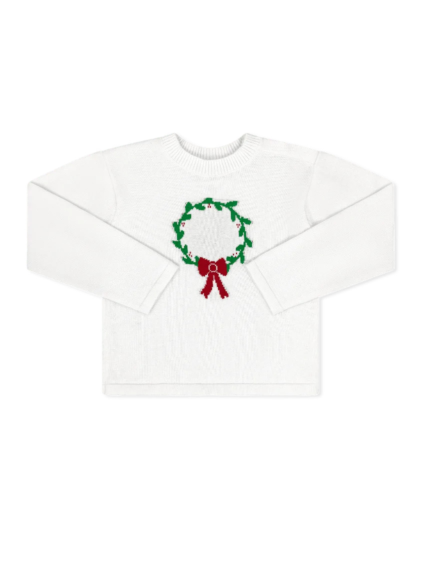 Cozy Up Sweater - Sterling White, Wreath | Lullaby Set