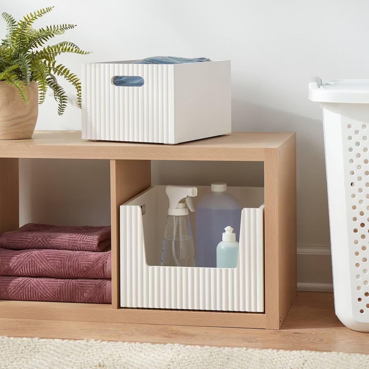 Open Front Wood Bin - Brightroom™ | Target