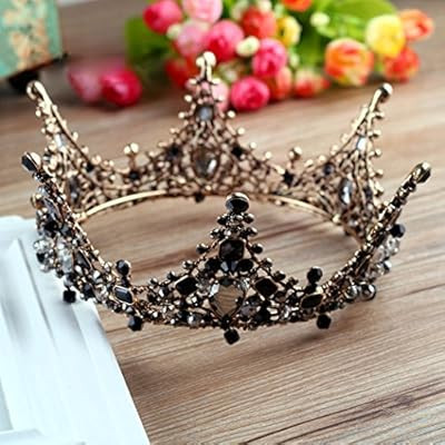 Jovono Bridal Wedding Crowns and Tiaras Baroco Queen Style for Women and Girls | Amazon (US)