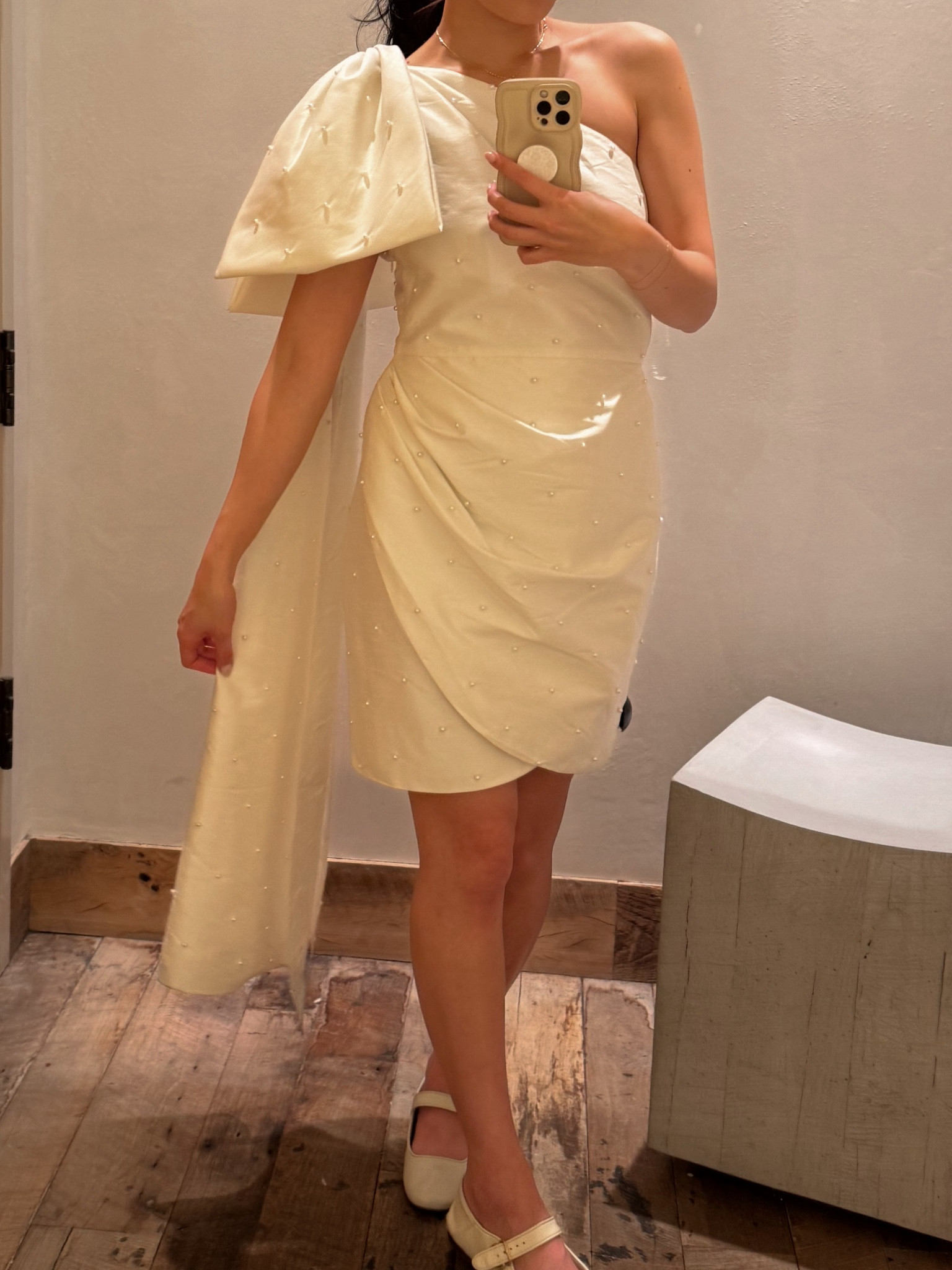 Anthropologie Weddings Bridal Event Dresses: Sachin & Babi Dova Puffed One-Shoulder Bow Train Wrap Mini Dress

#LTKstyletip #LTKwedding #LTKMostLoved