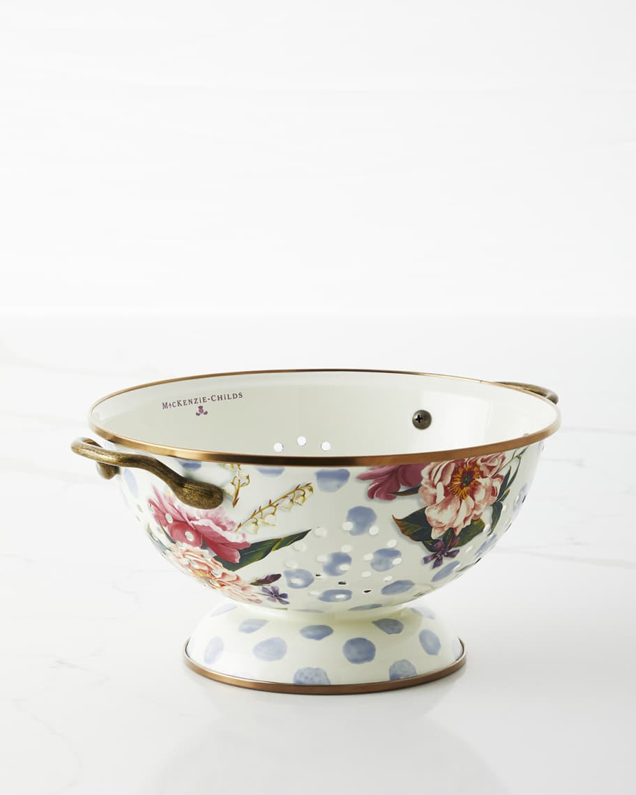 MacKenzie-Childs Wildflowers Enamel Large Colander | Neiman Marcus