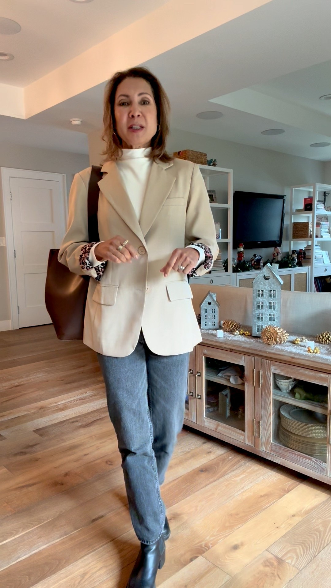 This blazer is so cute! It’s lightweight and great with denim, faux leather pants, or leggings.  I styled it for church, but it’s a great look in the office too!
#LTKOver40
#LTKWorkWear


#LTKootd #LTKvlog #LTKOver40