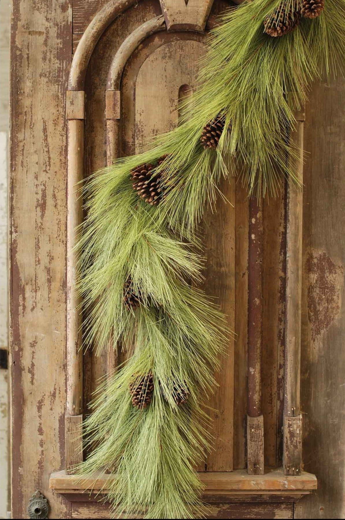 6' Faux Long Needle Pine Garland | HouseFloral