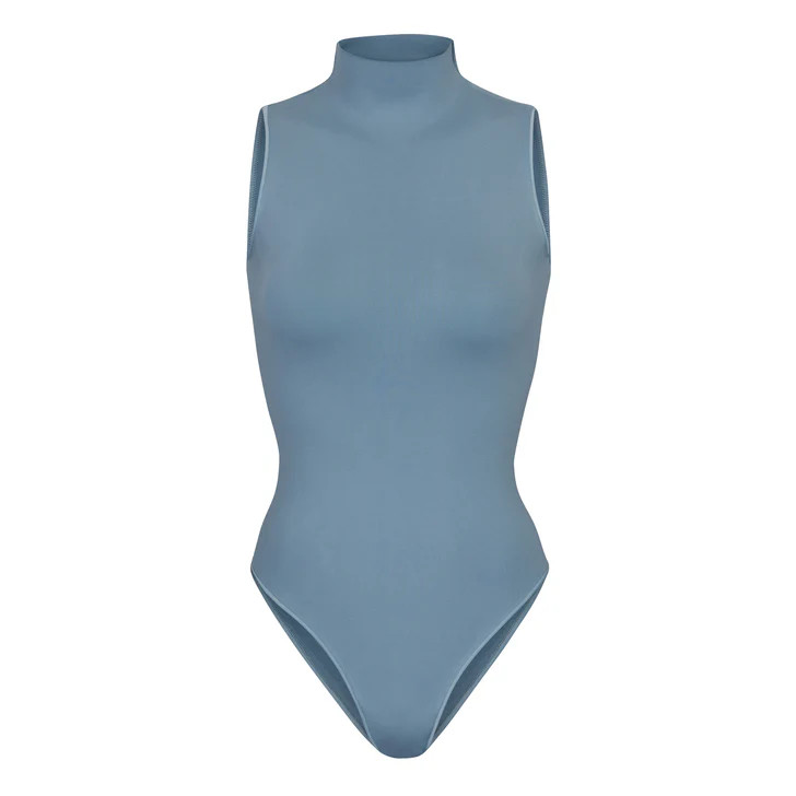 ESSENTIAL MOCK NECK SLEEVELESS BODYSUIT | SKIMS (US)