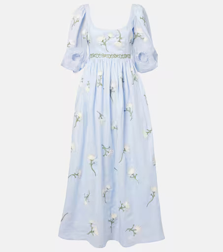 Viviane floral linen maxi dress | Mytheresa (US/CA)