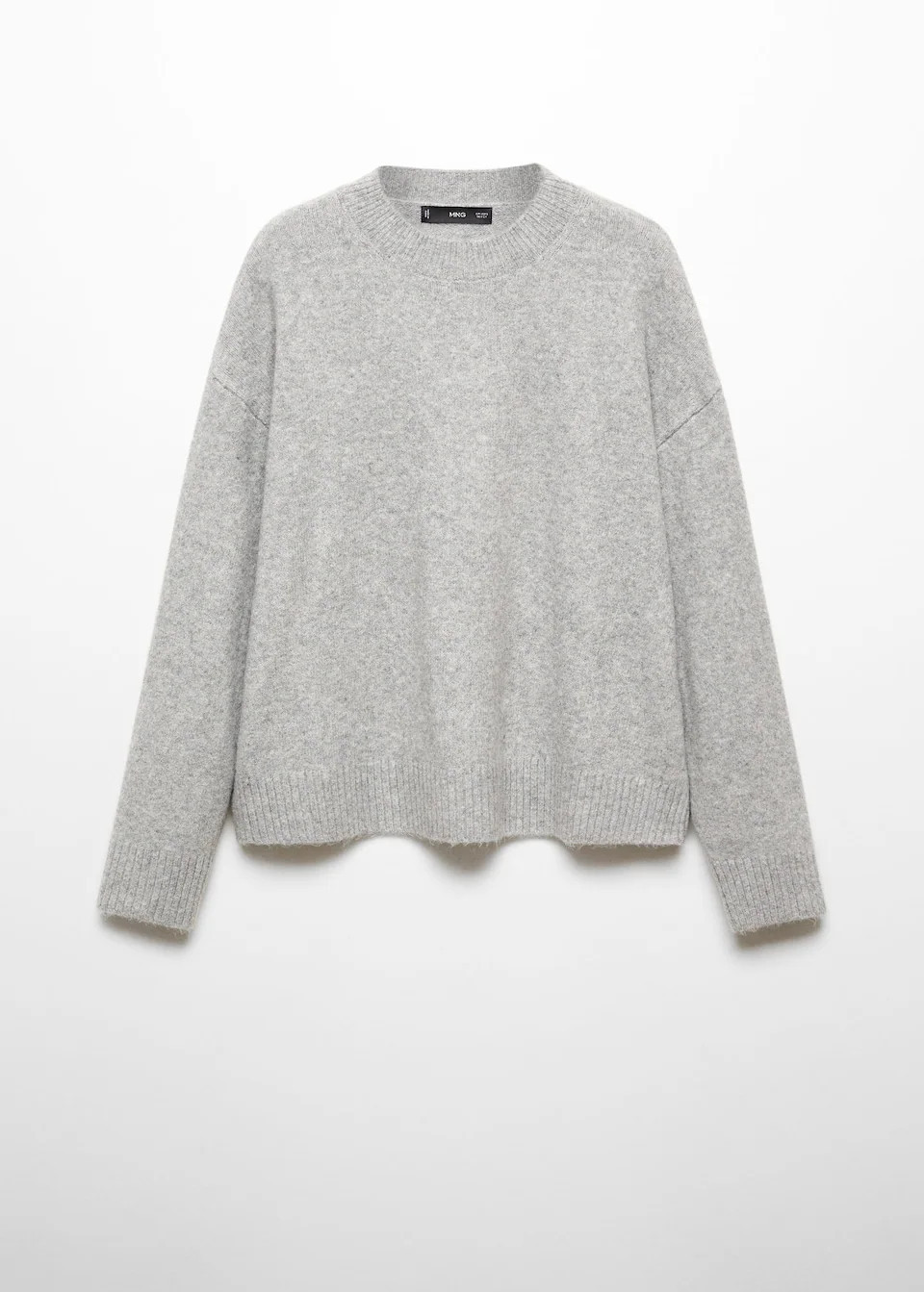 Round-neck knitted sweater | MANGO (US)