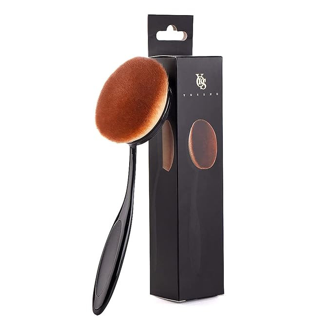 Yoseng Oval Foundation Brush Large Toothbrush makeup brushes Fast Flawless Application Liquid Cre... | Amazon (US)