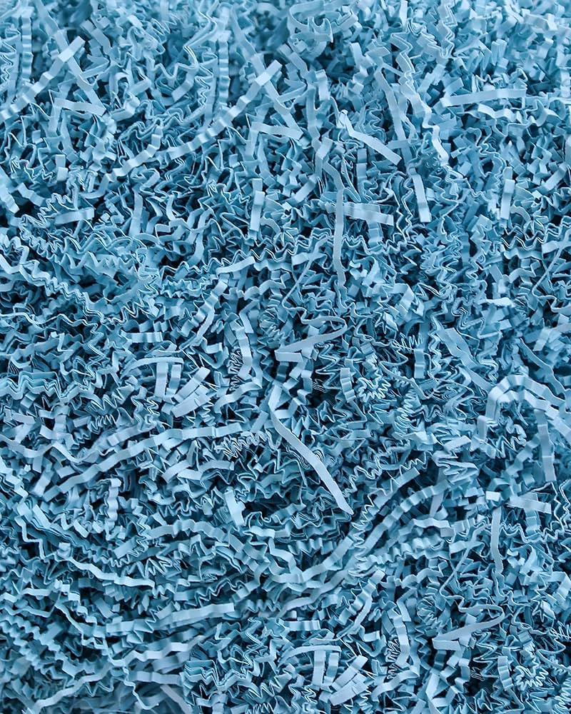 MagicWater Supply - 1/2 LB - Baby Blue - Soft & Thin Crinkle Cut Paper Shred Filler great for Gif... | Amazon (US)
