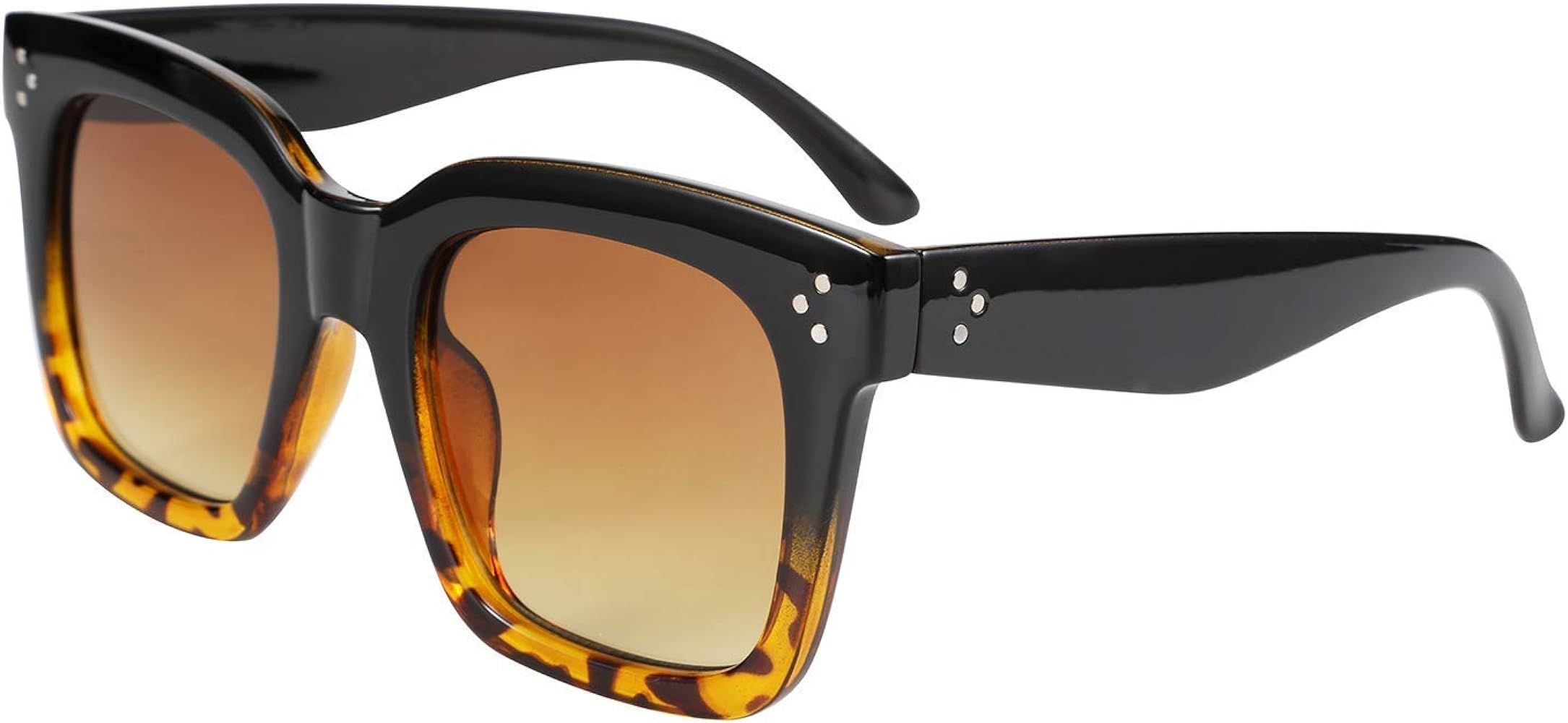 Vintage Women Butterfly Sunglasses Designer Luxury Square Gradient Sun Glasses Shades B2486 | Amazon (US)