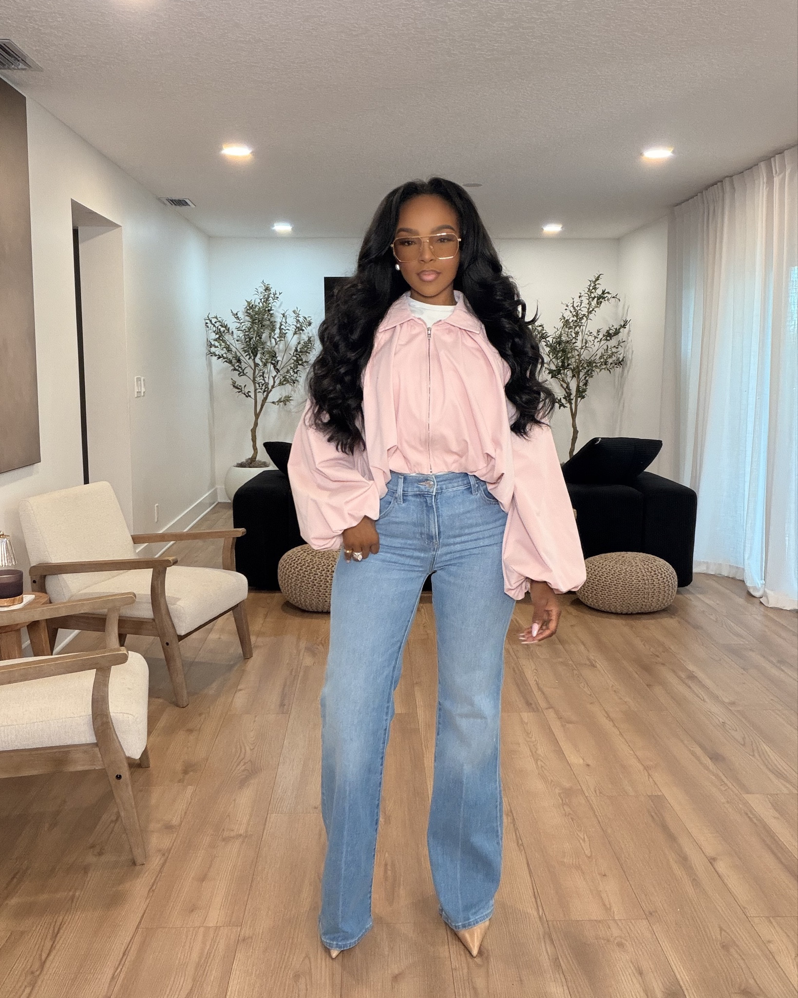 Scroll to shop these light wash denim outfit ideas styled multiple ways—from elevated casual to chic neutral looks and soft feminine tones. A good pair of light wash jeans is a long-term wardrobe essential you’ll reach for on repeat, making the cost per wear drop every time you style them differently.

Perfect for brunch, casual days, running errands, date nights, travel days, or dressing up everyday basics.

5'4" | 138 lbs | 34D bust | 27" waist | 40" hips

Follow me on Instagram and YouTube @kirasfashionfinds