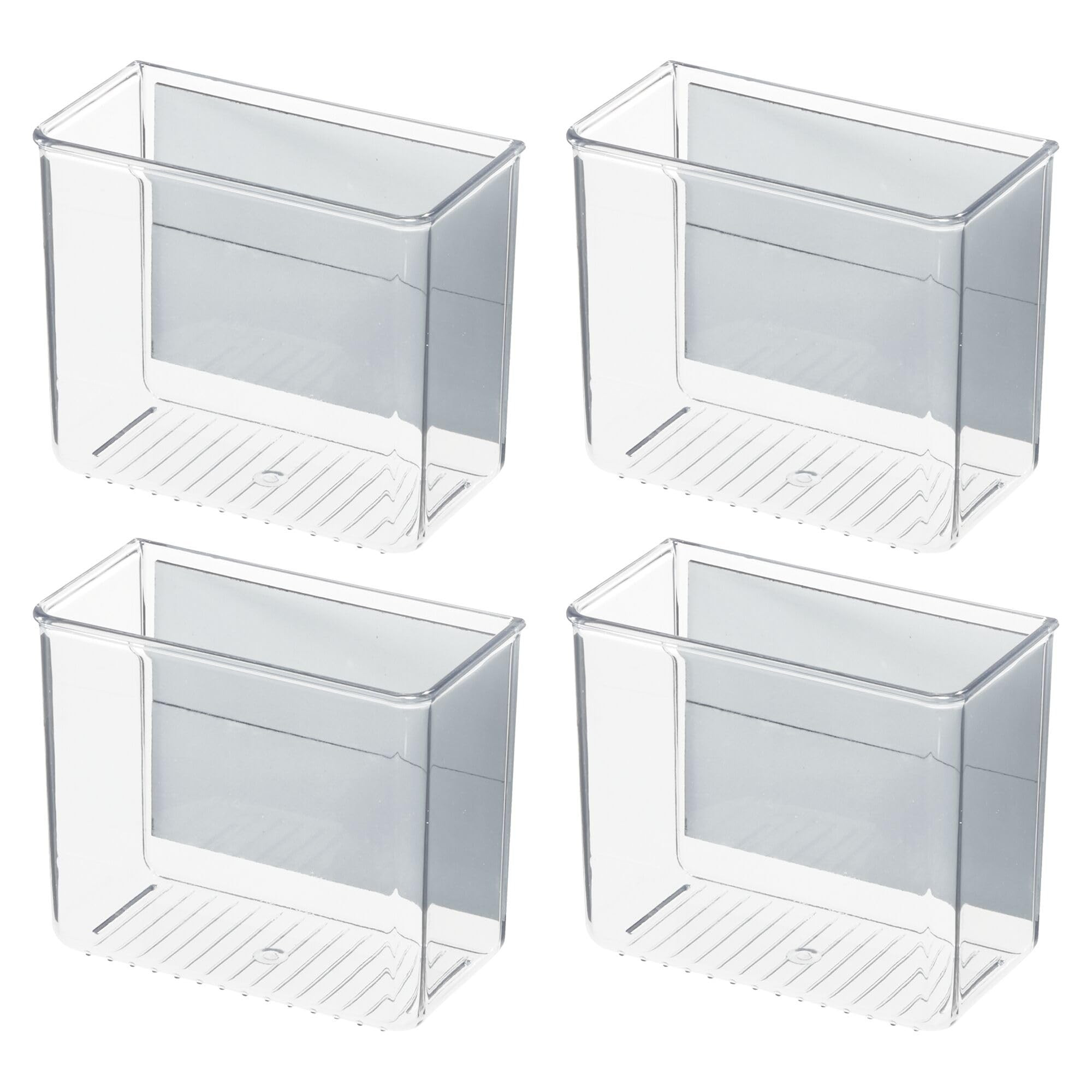 iDesign Magnetic Organizer Bins for Laundry Room Storage - Set of 4 - Clear | Amazon (US)