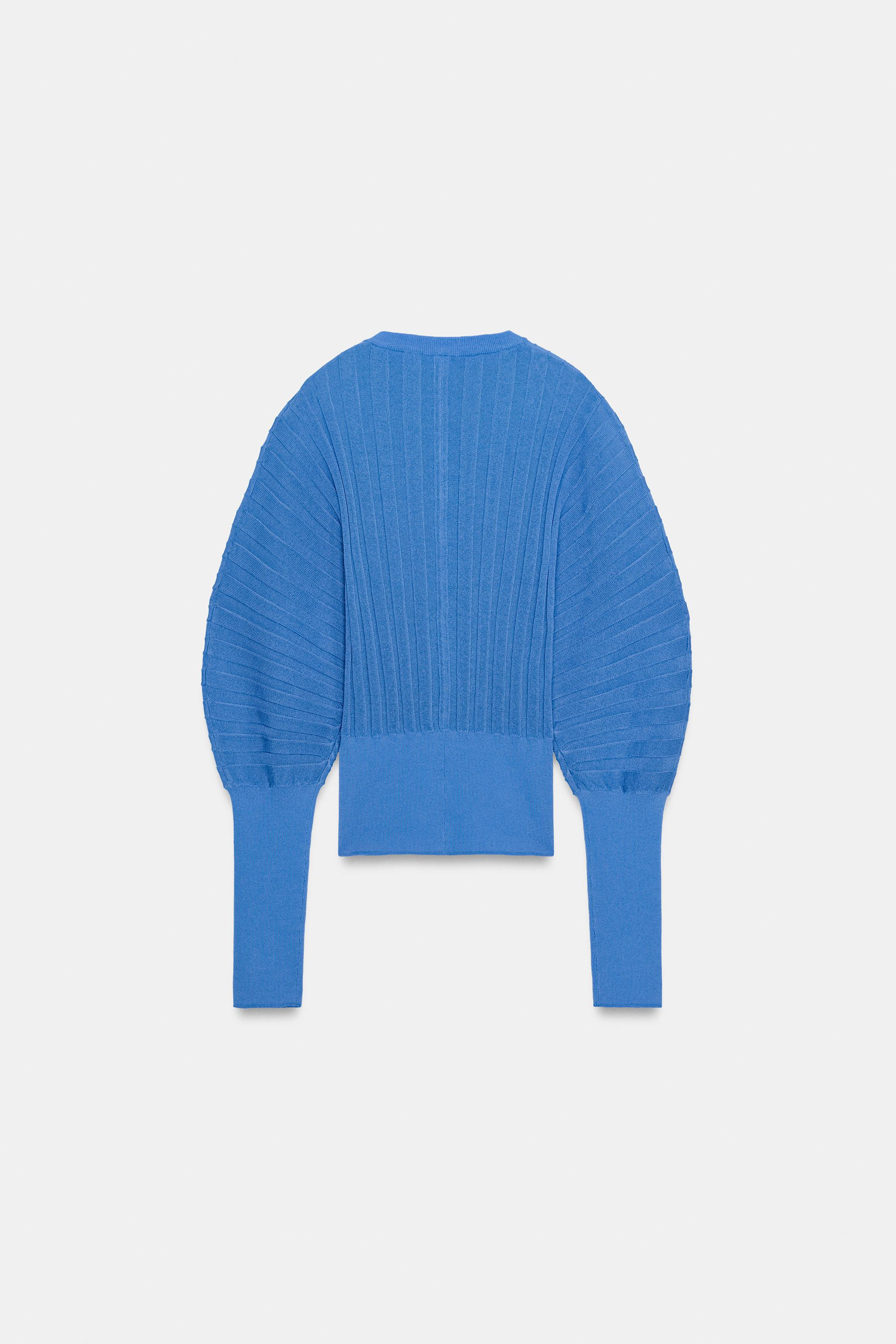 ACCORDION SLEEVE KNIT CARDIGAN | Zara UK