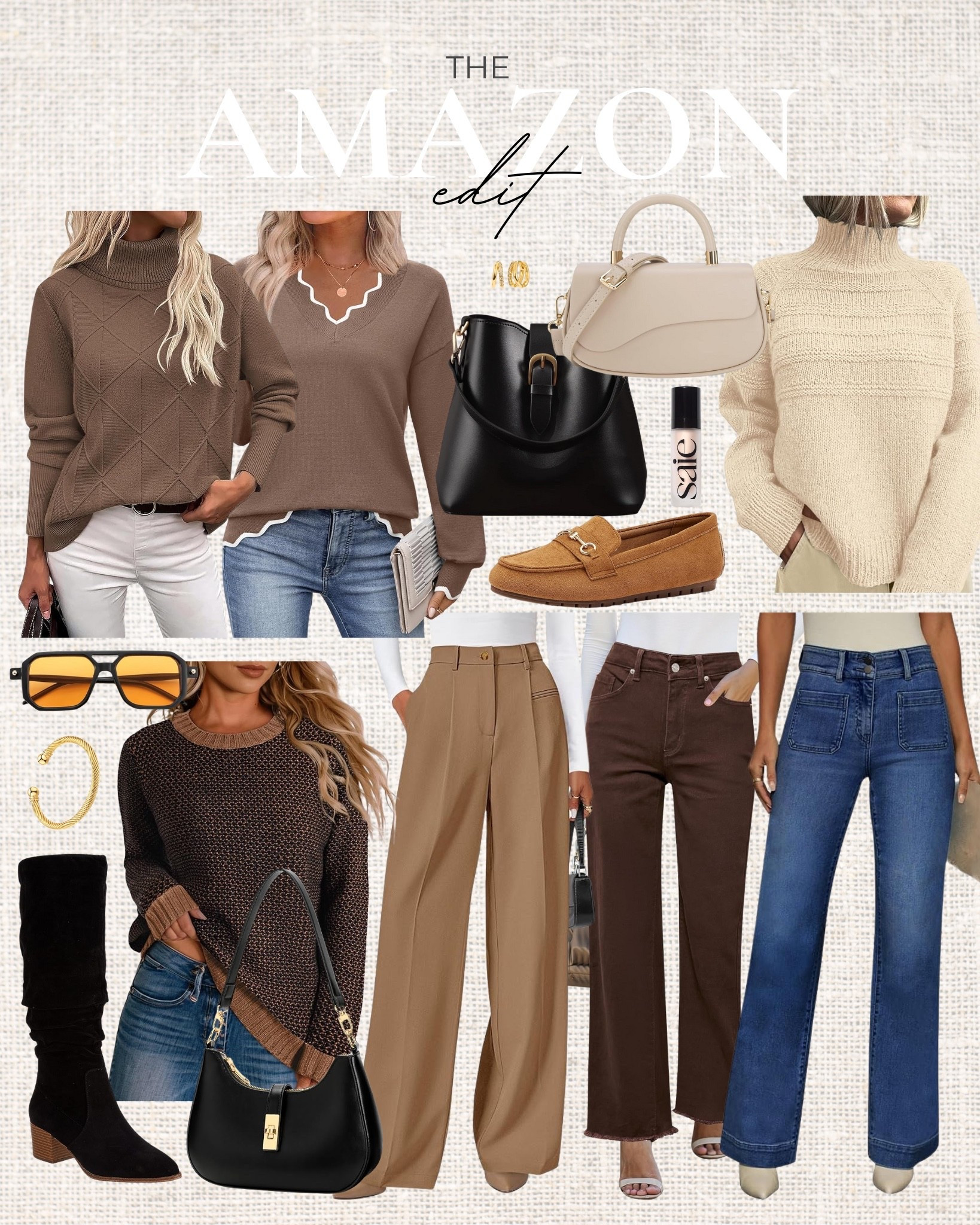 These new amazon fashion finds are so good! Perfect for giving your wardrobe a little refresh.
knee hight boots, wide leg pants, winter to spring sweaters, trendy crossbody bags, gold jewelry, winter to spring booties, winter to spring look, casual style, trendy outfits, wardrobe essentials, transitional stye, everyday wear, favorite finds, amazon style, affordable look

#LTKU #LTKSeasonal #LTKootd