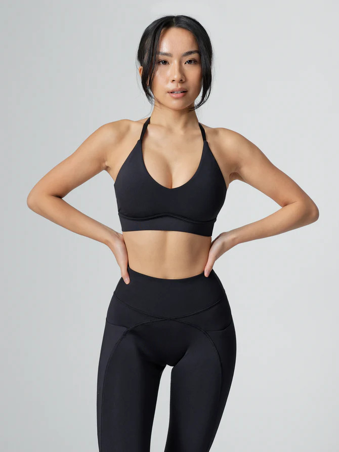 Sultry Sports Bra - Carbon Black | Buffbunny