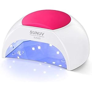 Gel UV Nail Lamp, SUNUV 48W UV LED Nail Dryer Light for Gel Nails Polish Manicure Professional Sa... | Amazon (US)