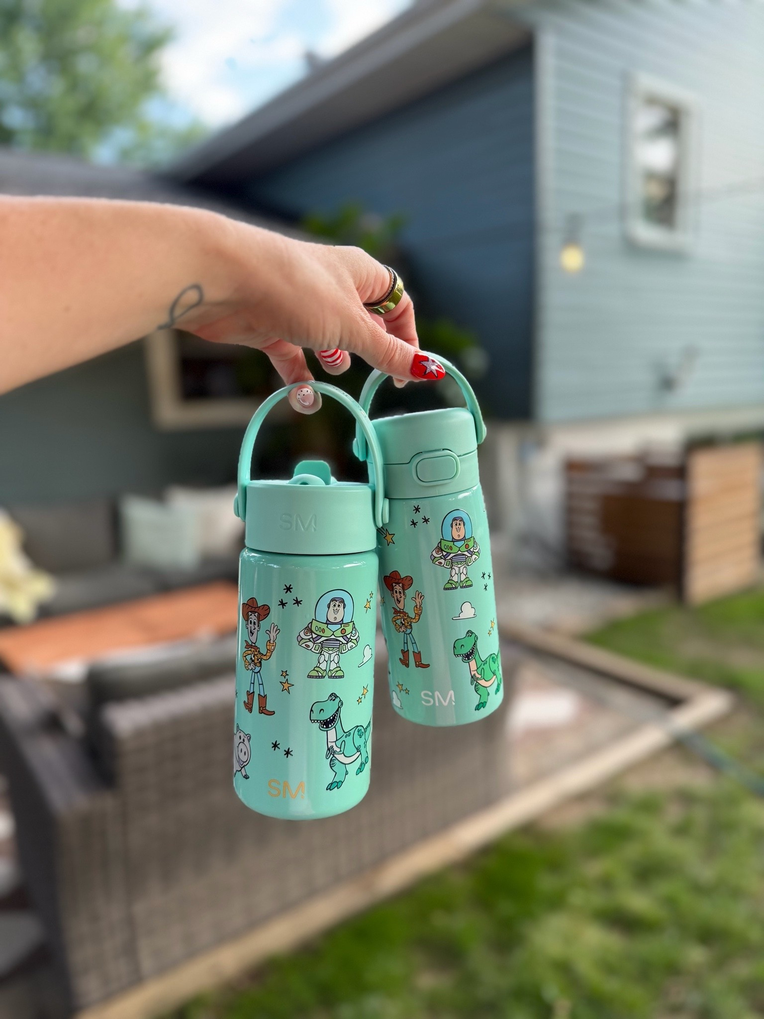 Matching Toy Story cups for the kiddos!! Grabbed Ollie the new 14oz and Evelyn had the 12oz. They are adorable 🥹 and the kids love matching! Love the handles on these so you can use the stroller hooks so they don’t take up cup holder space! 🤌🏼

Toy Story, Simple modern, kids tumbler, Toy Story print, no-spill cups

#LTKmomlife #LTKKids