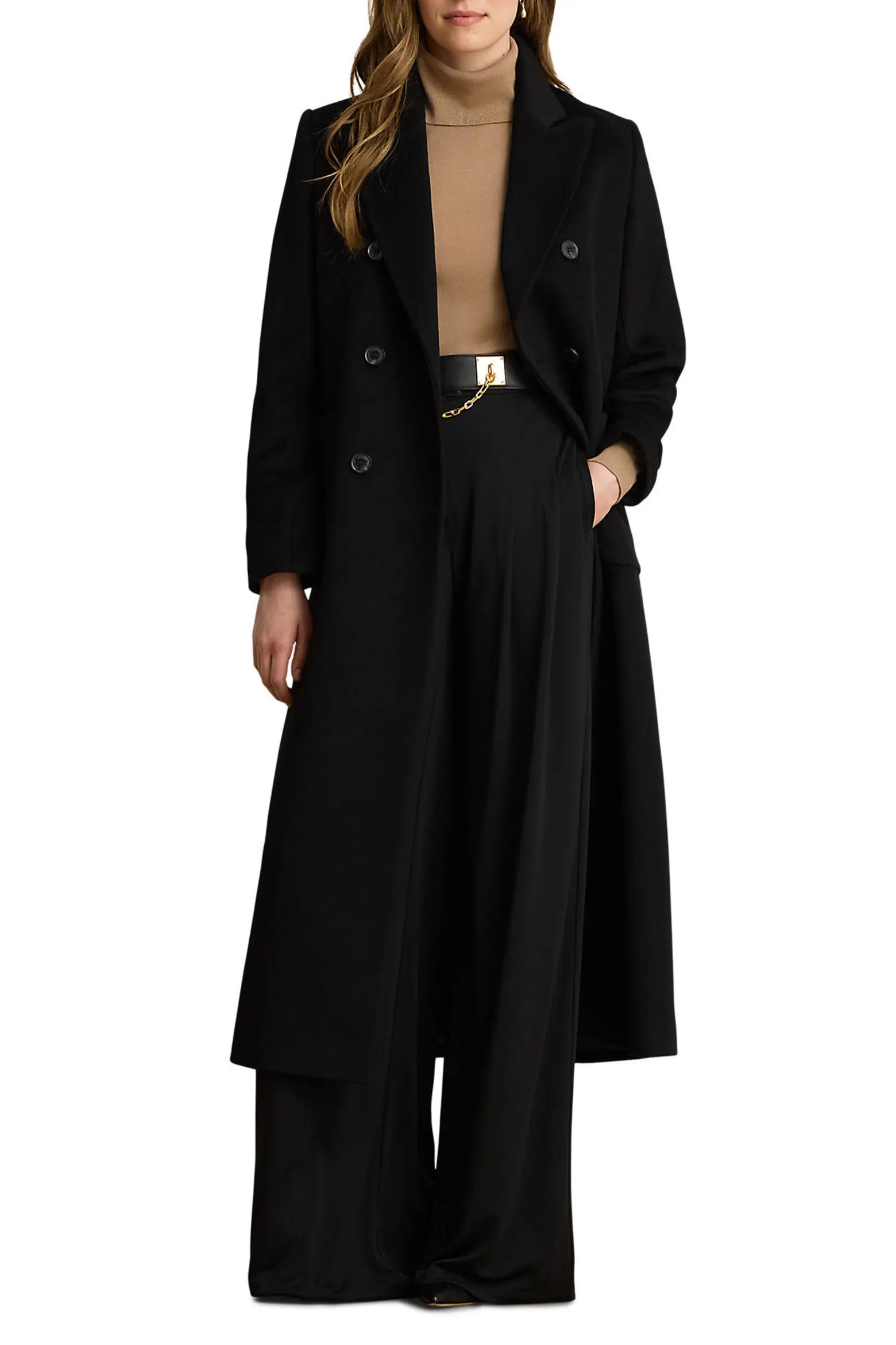Double Breasted Longline Wool Blend Coat (Women) | Nordstrom | Nordstrom