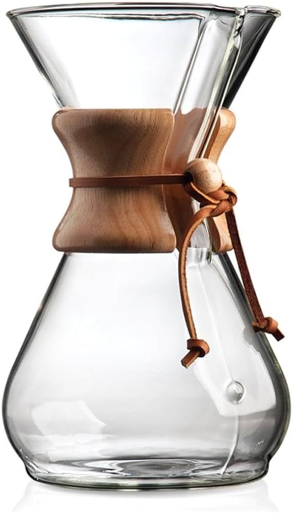 CHEMEX CFCM-8A Classic Series, Pour-over Glass Coffeemaker, 8-Cup - Exclusive Packaging, Clear | Amazon (CA)