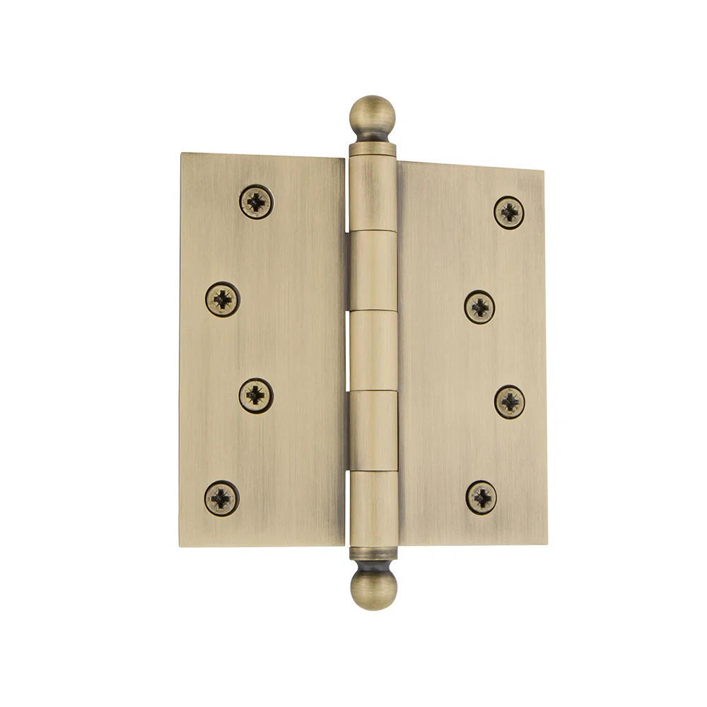 Nostalgic Warehouse 4" x 4" Ball Tip Residential Hinge with Square Corners | Wayfair North America