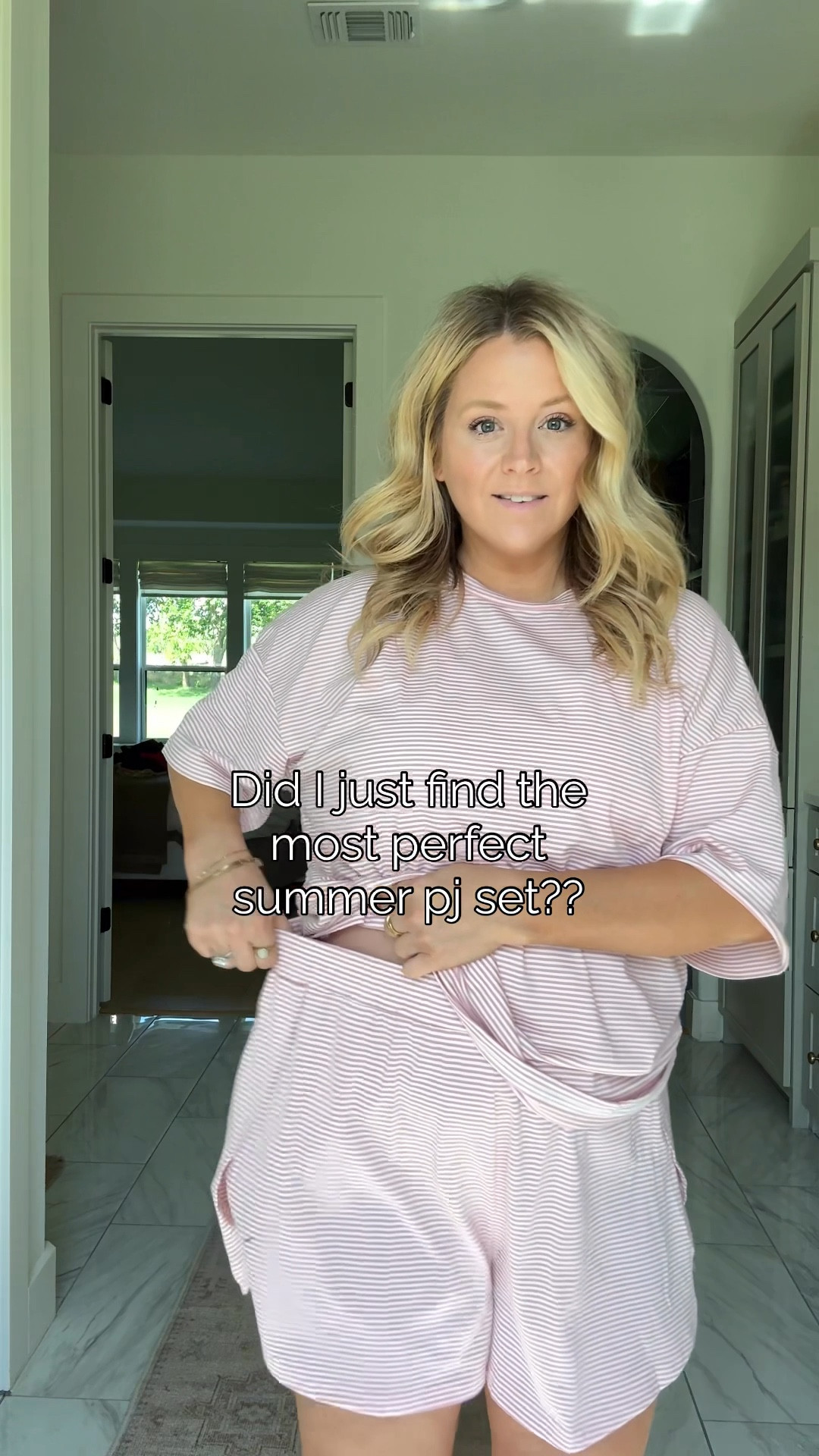 Comfiest pajama set ever! Amazon! Under $25!! Wearing XL 

summer pjs, lake pj dupe, amazon finds, under $25, #affordable #casual #pjset #amazonfinds #midsize #amazon 

#LTKPetite #LTKMidsize #LTKFindsUnder50