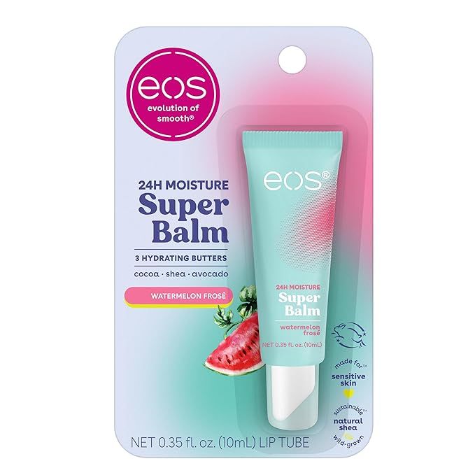 eos 24H Moisture Super Balm- Watermelon Frosé, Lip Mask, Day or Night Lip Treatment, Made for Se... | Amazon (US)