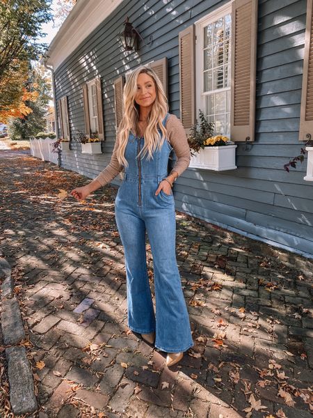 Denim jumpsuit, fall outfit
15% off jumpsuit and boots with code ALEXIS15 

#LTKstyletip #LTKSeasonal