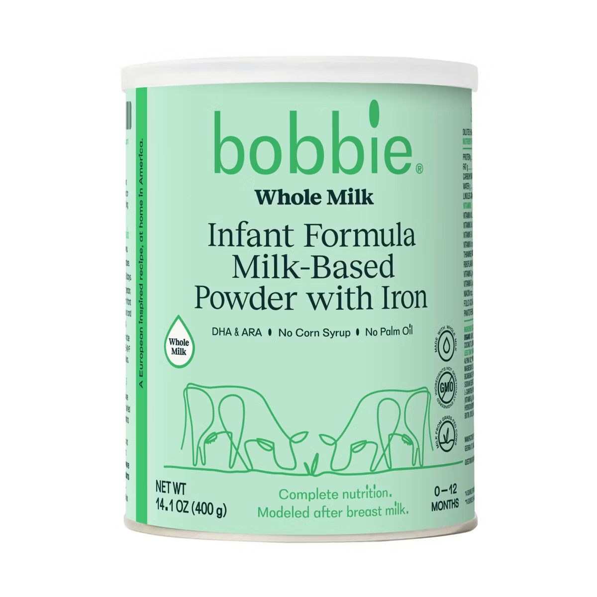 Bobbie Grass Fed Whole Milk Infant Powdered Formula - 14oz | Target