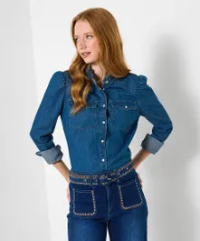 Tilly Denim Blouse | Joe Browns