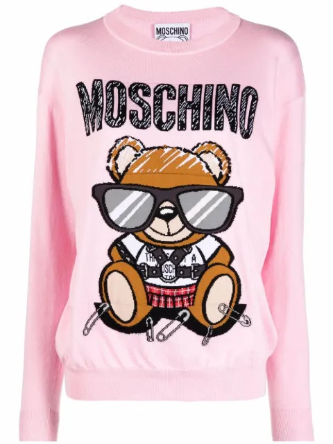 Teddy Bear-intarsia jumper | Farfetch (UK)