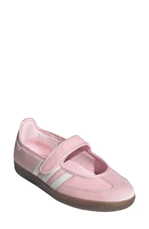adidas Samba Jane Sneaker in Clear Pink/ftwr White/gum5 at Nordstrom | Nordstrom