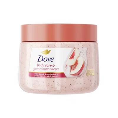 Dove Beauty Exfoliating Body Scrub - White Peach & Crushed Rice - 15oz | Target