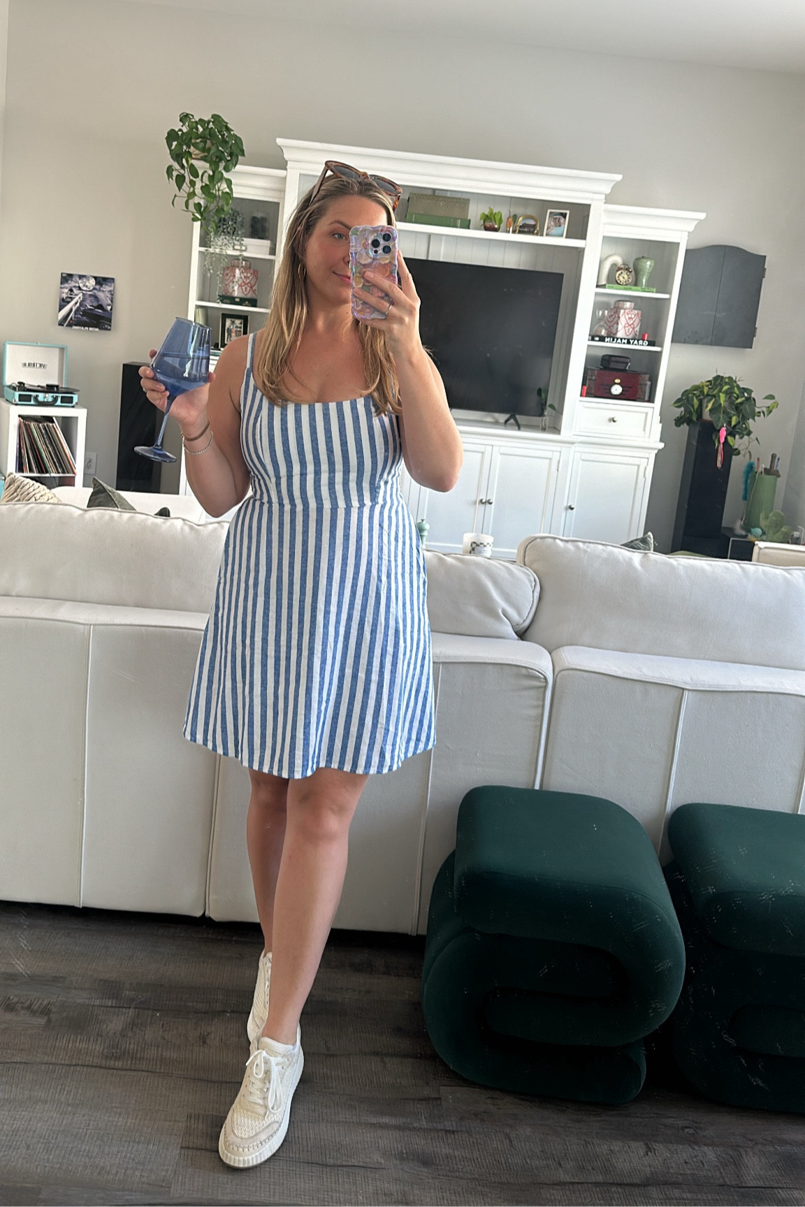 Summers on the patio 😙💙🤍 

#LTKFindsUnder100 #LTKFindsUnder50 #LTKSeasonal