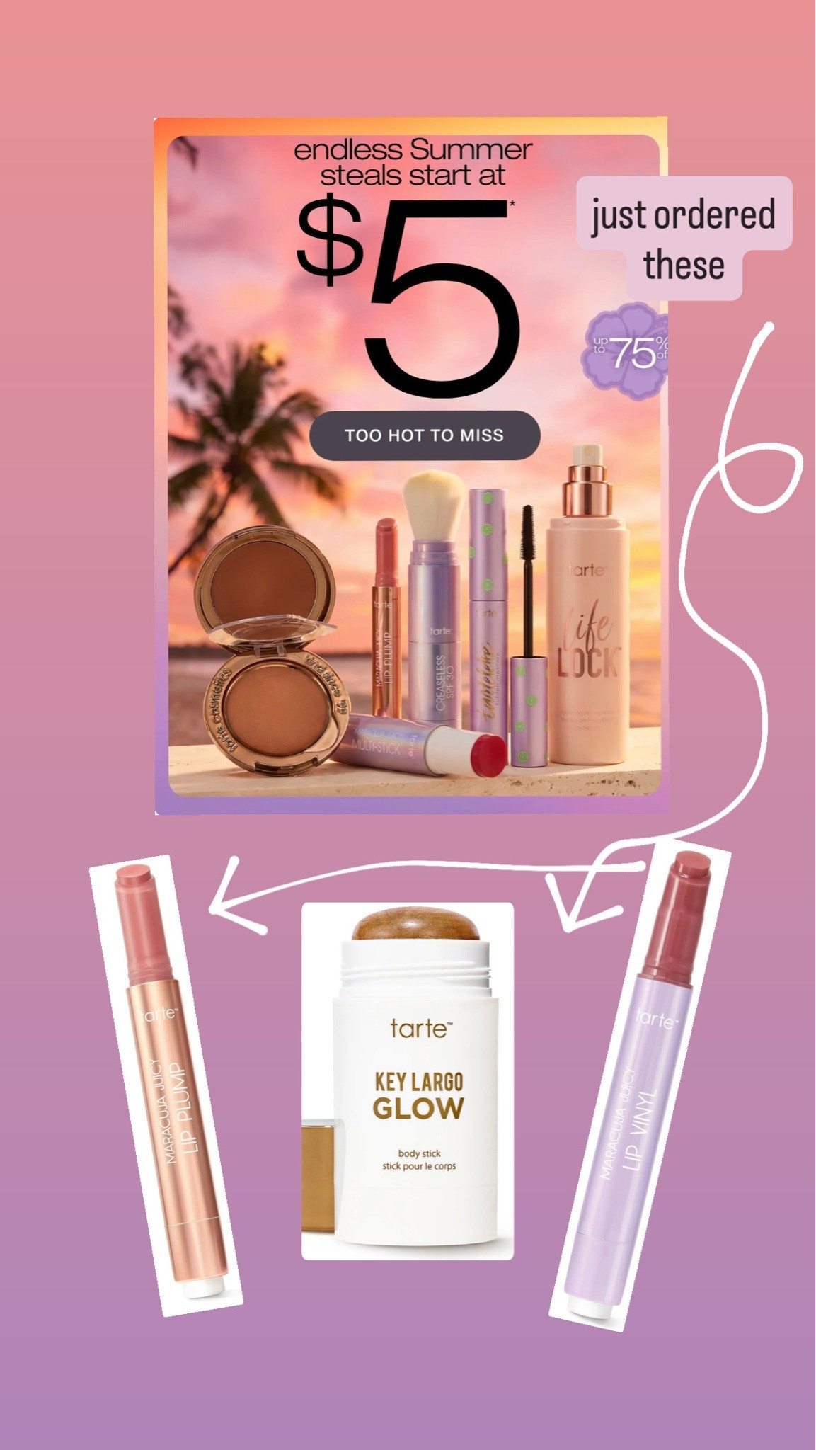 @Tarte sun-kissed summer sale! Stock up on your favorite products. #bronzingstick #lipgloss #tarte #beautysale

#LTKOver40 #LTKBeauty #LTKSaleAlert