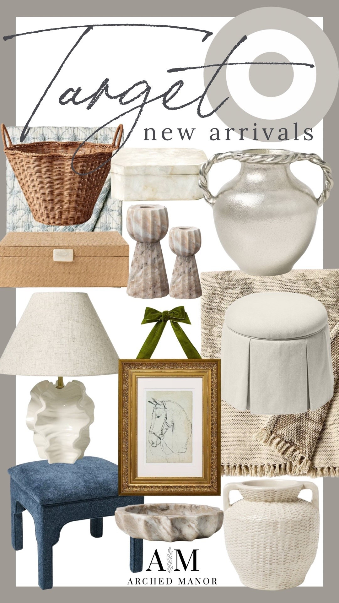 Target new arrivals from studio McGee! These just dropped- I am loving the horse portrait and this amazing lamp! 

#LTKHome #LTKSeasonal