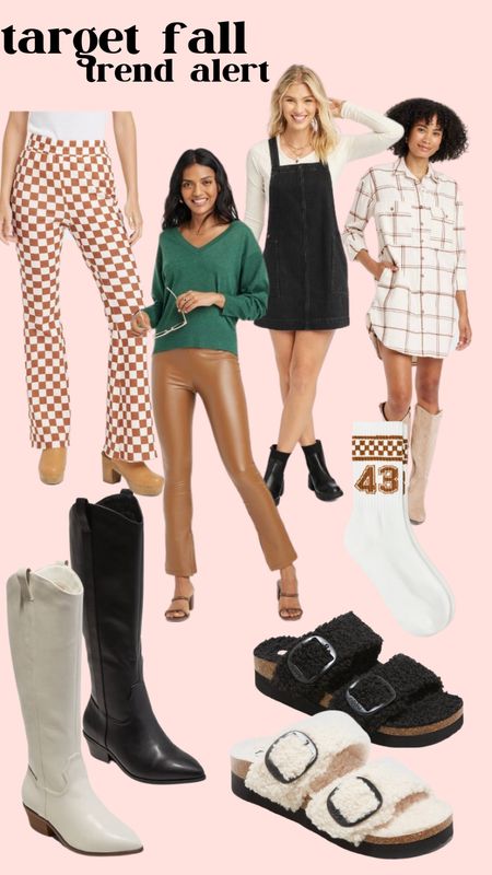 Shop my target cart 🤎 so many great fall staples & trendy pieces! 

Target, fall, fashion, ootd, faux leather, checkered, cowgirl boots, shearling, Ugg dupe 

#LTKunder100 #LTKSeasonal #LTKfit