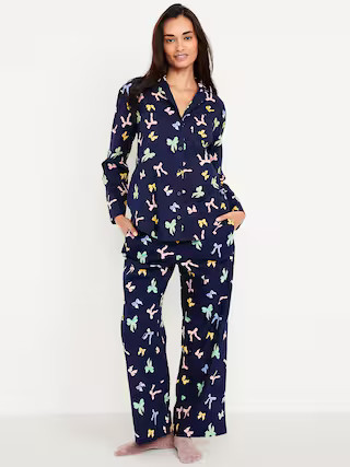 Poplin Pajama Pant Set | Old Navy (US)