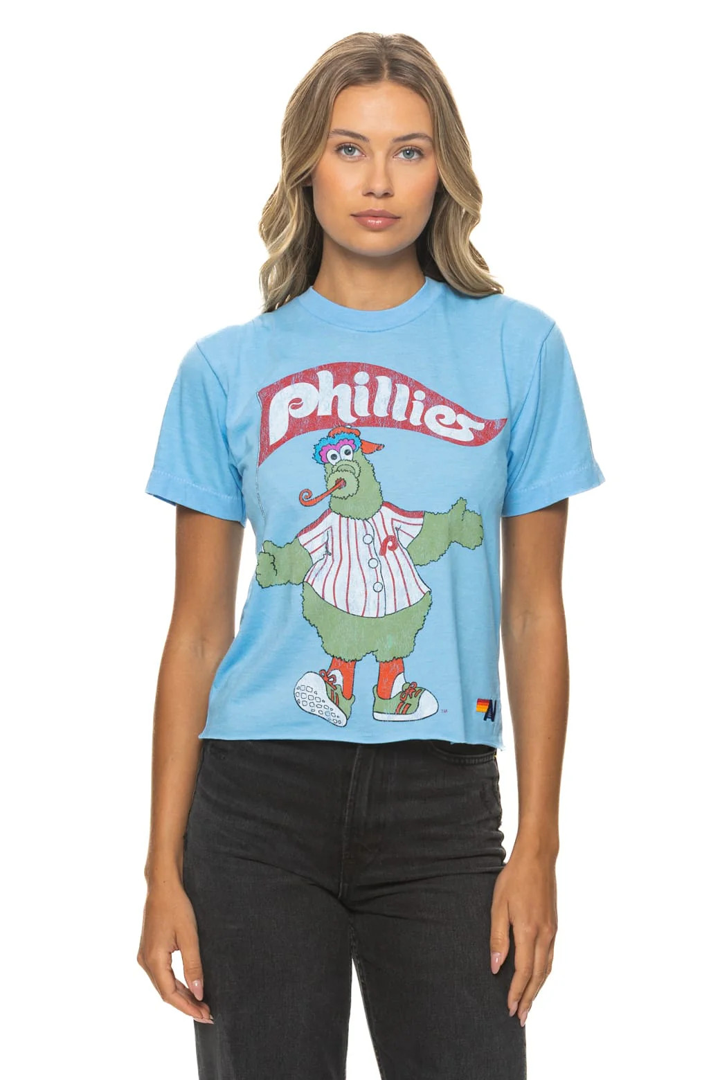 PHILLIES FANATIC BOYFRIEND TEE - SKY | Aviator Nation