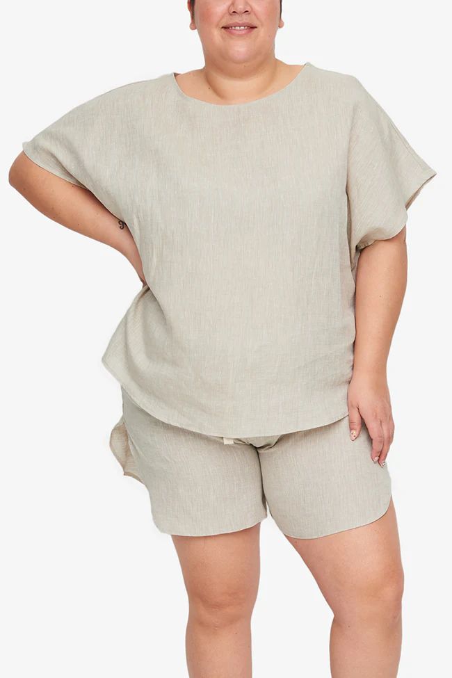 Woven T-Shirt Sand Linen | The Sleep Shirt