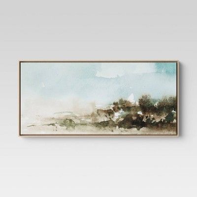 47&#34; X 24&#34; Watercolor Landscape Framed Canvas - Project 62&#8482; | Target