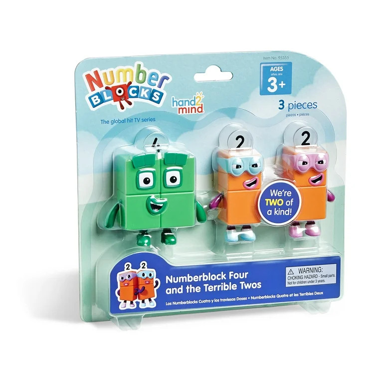hand2mind Numberblocks® Four and The Terrible Twos, Toy Figures Collectibles, Mini Action Figure... | Walmart (US)