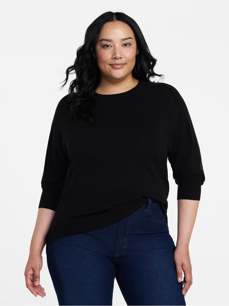 Time and Tru cozy Spring Pullover | Walmart (US)