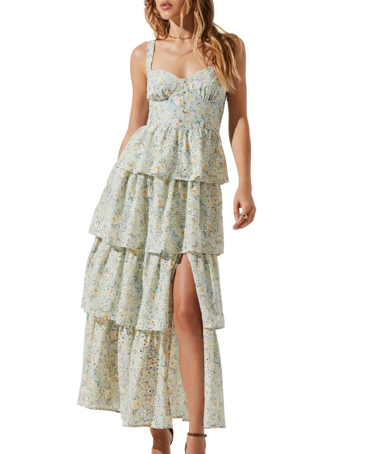 Astr the Label Women's Midsummer Tiered Maxi Dress | Macys (US)