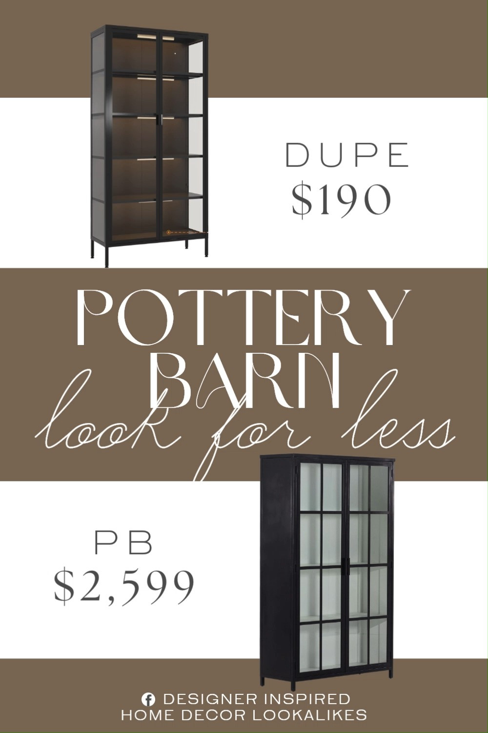 Inspired by Pottery Barn Glass Storage Cabinet. Glass Storage Cabinet. Display Cabinet with Glass Doors. Modern Glass Cabinet. Modern Storage Cabinet. Contemporary Glass Cabinet. Minimalist Display Cabinet. Sleek Glass Cabinet.  

Home more affordable option find copy cat similar look for less budget friendly affordable cheap cheaper beautiful pretty. Clearance sale coupon code discount code promo code luxury lookalike look a like Inspo inspiration inspired by idea ideas Love like these? I share multiple every day in my FB group.
#potterybarninspired #storagecabinet #displaycabinet #glasscabinet #displaycabinet #furniturefinds #storagesolution #decorativestorage 

 #LTKHome