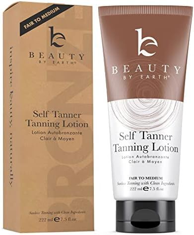 Sunless Tanning Lotion Self Tanner - Sunless Tanner for Natural Glow Body Bronzer, Long Lasting F... | Amazon (US)