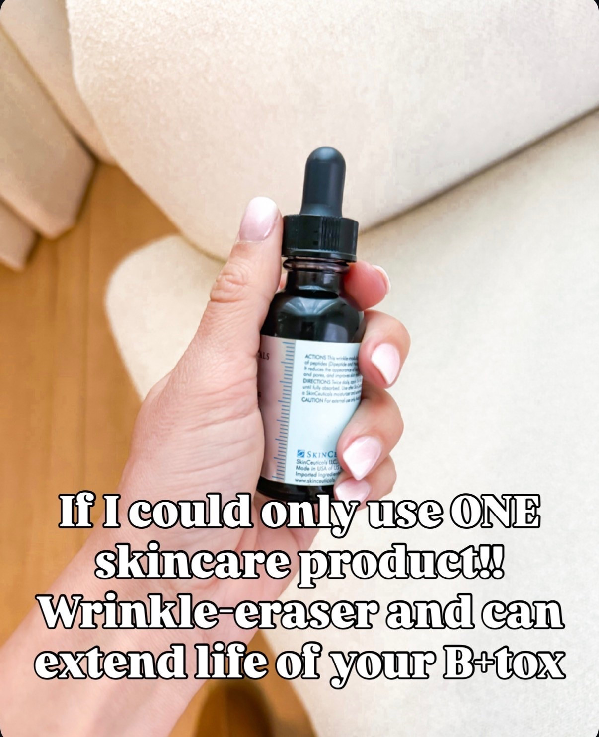 Wrinkle eraser peptide serum that has Botox-like effects! Linking an affordable version too. I use morning and night! Anti aging skincare. 


#LTKmorningroutine #LTKBeauty #LTKselfcare