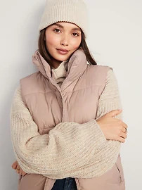 Water-Resistant Quilted Puffer Vest for Women | Old Navy (US)