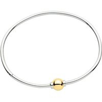 Made on Cape Cod. Bracelet with w/ 14k Gold Screw Ball,  sterling silver bangle. Best quality, guaranteed. | Etsy (US)