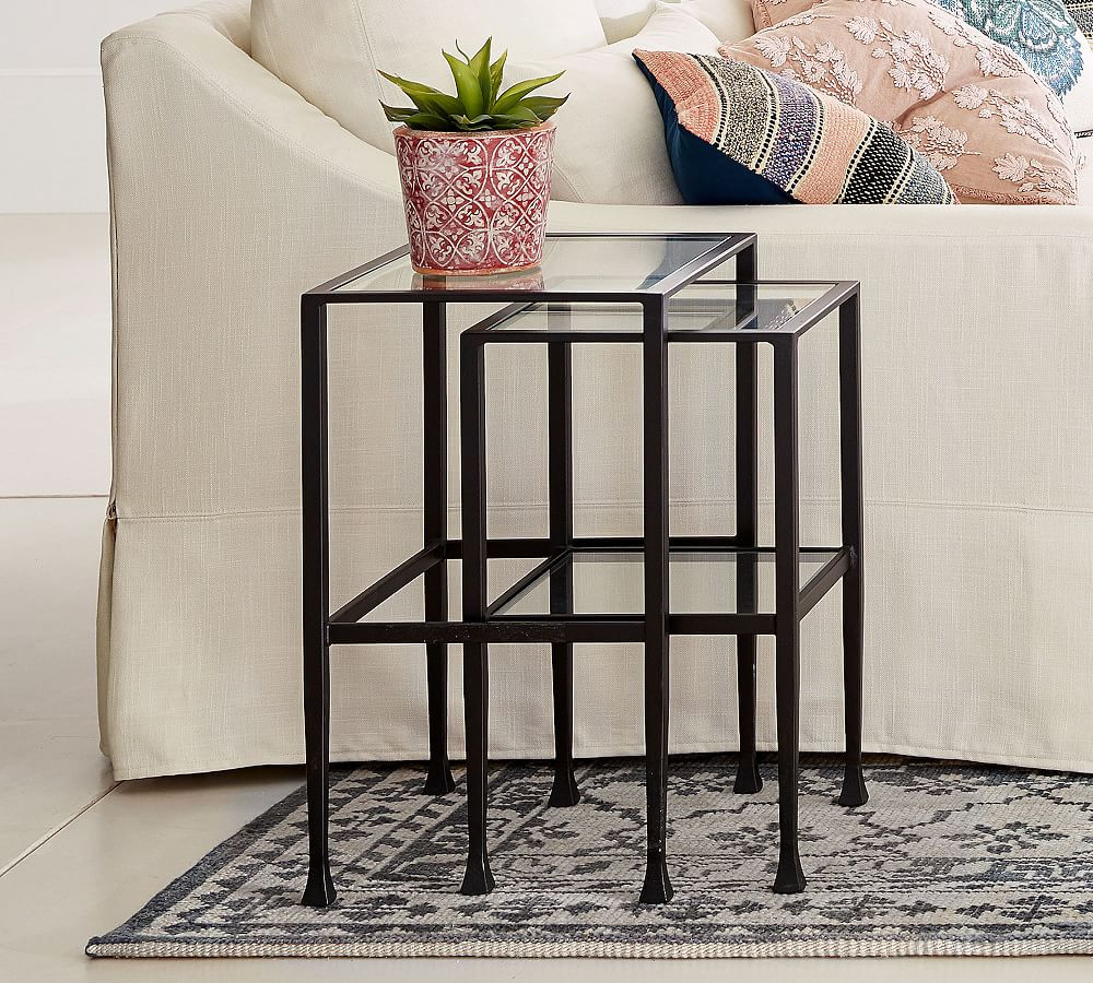 Tanner Rectangular Nesting End Tables | Pottery Barn (US)