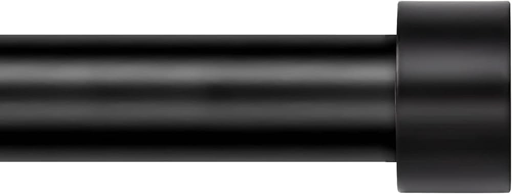 Zeerobee Curtain Rods for Windows 32 to 240, 1 Inch Black Curtain Rod Set, Heavy Duty Drapery Rod... | Amazon (US)