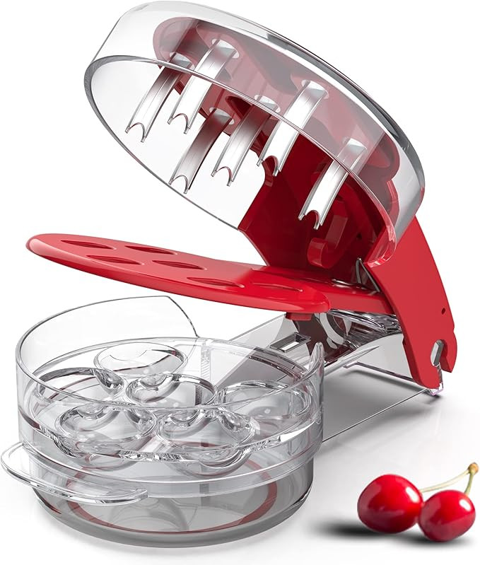 Cherry Pitter, XSCQ Cherry Pitter Tool Corer Stainless Steel with Lock Design, Saving time and En... | Amazon (US)
